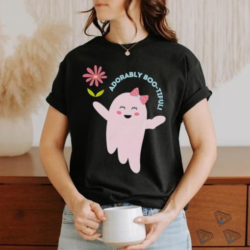 Ghost with flower adorably boo tiful art hoodie, sweater, longsleeve, shirt v-neck, t-shirt