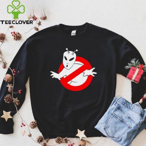 Ghostbuster X Alien Alienbusters logo shirt