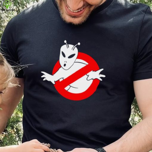 Ghostbuster X Alien Alienbusters logo shirt