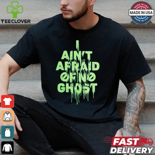 Ghostbusters   Neon Green Text Shirt