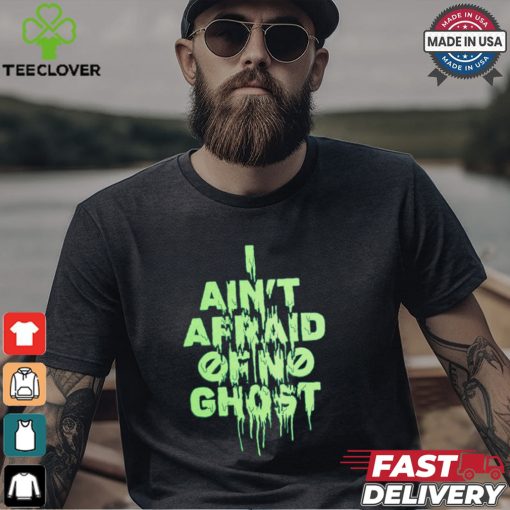 Ghostbusters   Neon Green Text Shirt