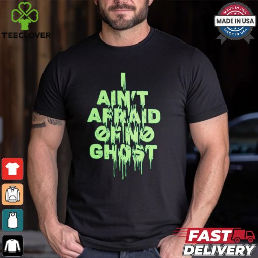 Ghostbusters   Neon Green Text Shirt