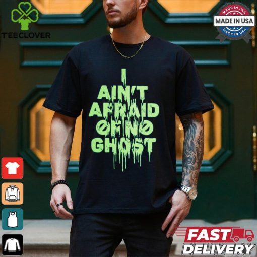 Ghostbusters   Neon Green Text Shirt