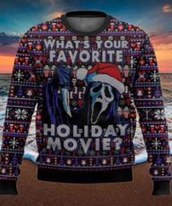 Ghostface What’s Your Favorite Holiday Movie Ugly Christmas Sweater