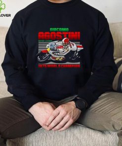 Giacomo Agostini Legend 70s Retro T Shirt