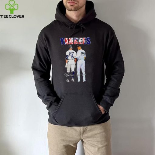 Giancarlo Stanton and Aaron Judge New York Yankees signatures hoodie, sweater, longsleeve, shirt v-neck, t-shirt