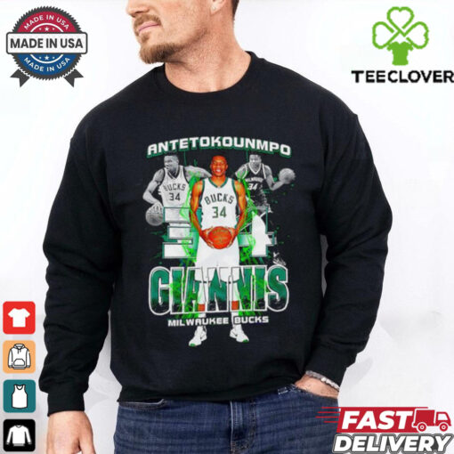 Giannis Antetokounmpo Milwaukee Bucks player MVP shirt