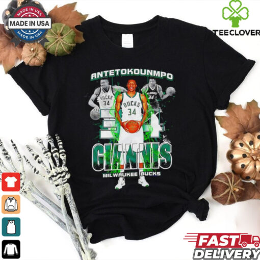 Giannis Antetokounmpo Milwaukee Bucks player MVP shirt