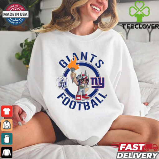 Giants Football Nfl Rush Zone Cartoon Character Shirt