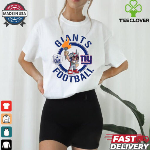 Giants Football Nfl Rush Zone Cartoon Character Shirt