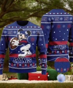 Giants Mickey Mouse Funny Knitted Ugly Christmas Sweater