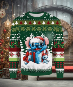 Gift Box Stitch For Christmas Gifts Ugly Christmas Wool Knitted Sweater