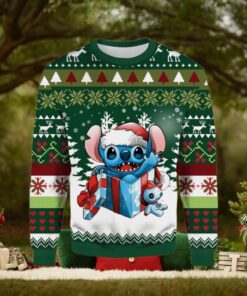 Gift Box Stitch For Christmas Gifts Ugly Christmas Wool Knitted Sweater