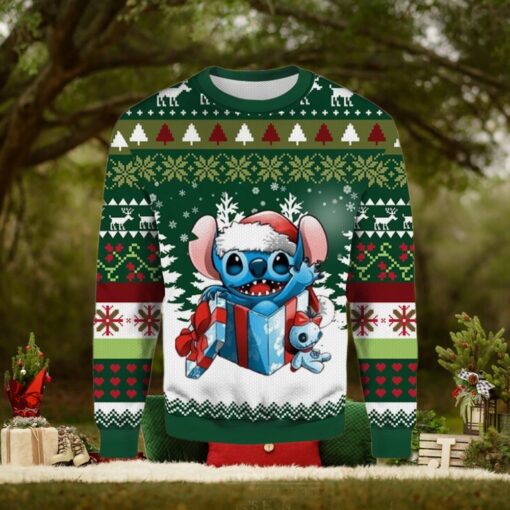 Gift Box Stitch For Christmas Gifts Ugly Christmas Wool Knitted Sweater