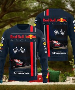 Gift Fans Oracle Red Bull Racing Holly Knitted Christmas 3D Sweater For Men And Women