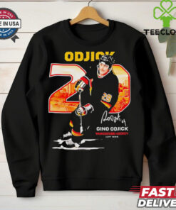Gino Odjick Vancouver Hockey Throwback Signature shirt