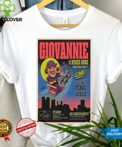 Giovannie and the hired guns Texas tour 2023 poster shirt