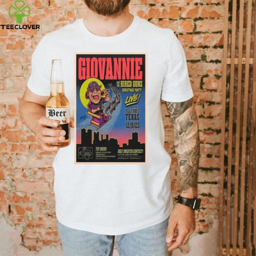 Giovannie and the hired guns Texas tour 2023 poster hoodie, sweater, longsleeve, shirt v-neck, t-shirt