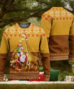 Giraffe And Tree Ugly Christmas Sweater Knitted Gift For Men And Women