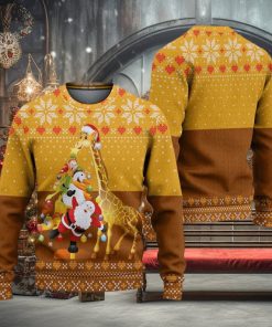 Giraffe And Tree Ugly Christmas Sweater Knitted Gift For Men And Women