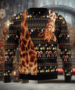 Giraffe Antler Ugly Christmas Sweater Gift Men Women