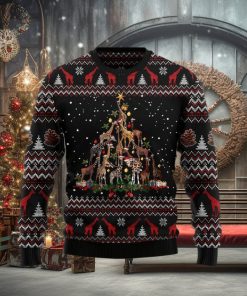 Giraffe Christmas Tree Ugly Christmas Sweater Cute Christmas Gift For Family