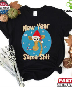 Giraffe New Year same shit Christmas Shirt 3 Giraffe New Year same shit Christmas Shirt