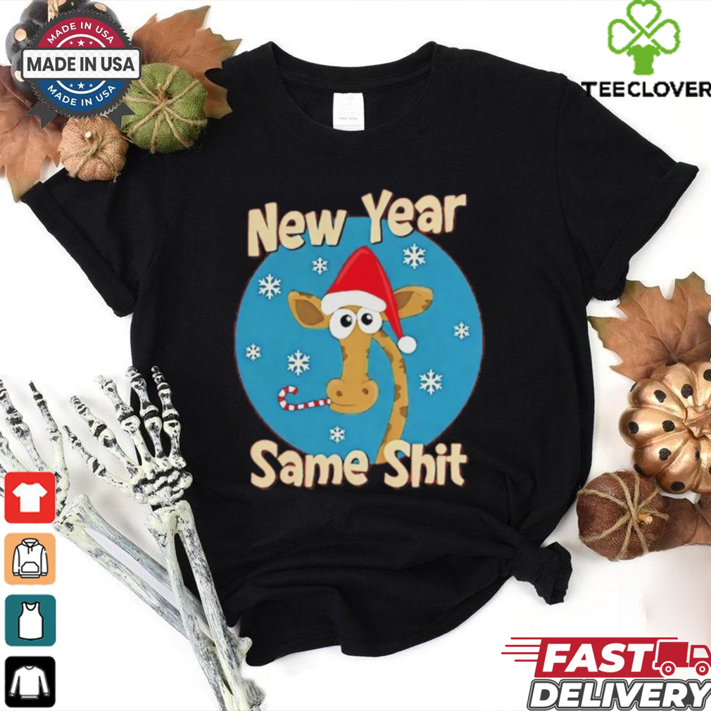 Giraffe New Year same shit Christmas Shirt Giraffe New Year same shit Christmas Shirt