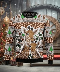 Giraffe Wintertime Ugly Christmas Sweater Gift Men Women