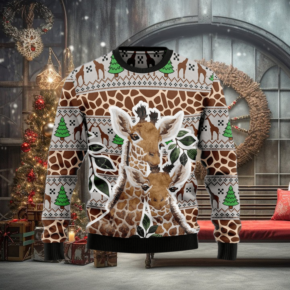 Giraffe Wintertime Ugly Christmas Sweater Gift Men Women Giraffe Wintertime Ugly Christmas Sweater Gift Men Women
