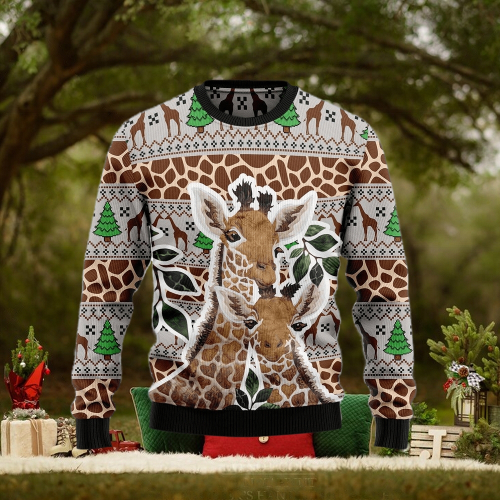 Giraffe Wintertime Ugly Christmas Sweater Gift Men Women Giraffe Wintertime Ugly Christmas Sweater Gift Men Women
