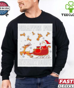 Giraffes For Everybody Christmas Santa Claus Giraffe Shirt 1 Giraffes For Everybody Christmas Santa Claus Giraffe Shirt