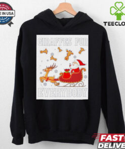 Giraffes For Everybody Christmas Santa Claus Giraffe Shirt 2 Giraffes For Everybody Christmas Santa Claus Giraffe Shirt