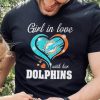 Girl In Love Heart Dolphins Shirt