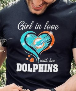 Girl In Love Heart Dolphins Shirt