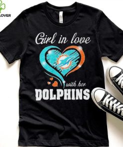 Girl In Love Heart Dolphins Shirt