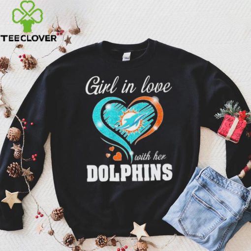 Girl In Love Heart Dolphins Shirt