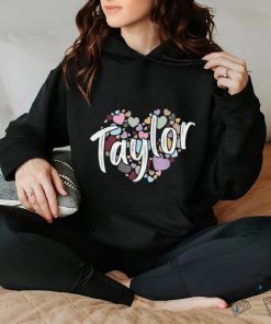 Girl Retro TAYLOR First Name Personalized Groovy Birthday T Shirt