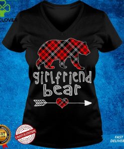 Girlfriend Bear Christmas Pajama Red Plaid Buffalo Family T Shirt