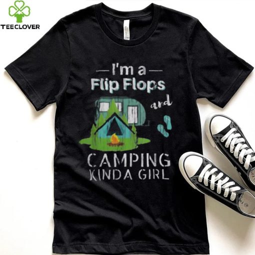 Girls Camping Flip Flops Roadtrips RV Shirt