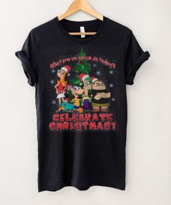 Girl's Phineas & Ferb We're Gonna Celebrate Christmas T Shirt