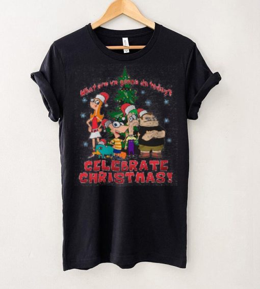 Girl’s Phineas & Ferb We’re Gonna Celebrate Christmas T Shirt