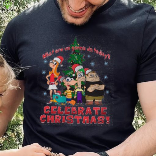 Girl’s Phineas & Ferb We’re Gonna Celebrate Christmas T Shirt