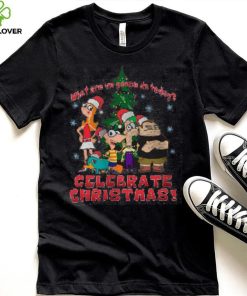 Girl's Phineas & Ferb We're Gonna Celebrate Christmas T Shirt