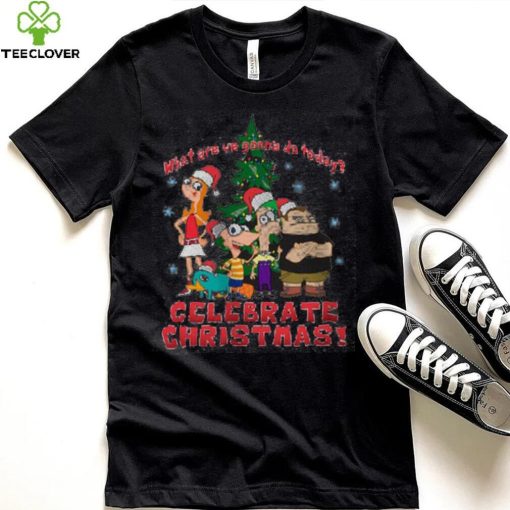 Girl’s Phineas & Ferb We’re Gonna Celebrate Christmas T Shirt