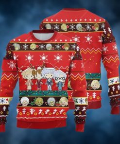 Girls Ugly Christmas Sweater, The Golden Girls Ugly Christmas Sweater 3D For Christmas