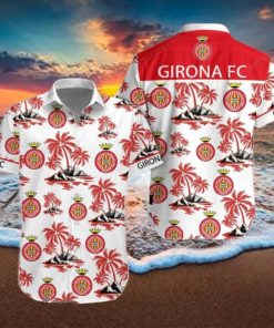 Girona FC Laliga Red Coconut Hawaiian Shirt Impressive Gift