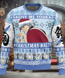 Give Me Your Christmas Balls Gintama Ugly Christmas Sweater