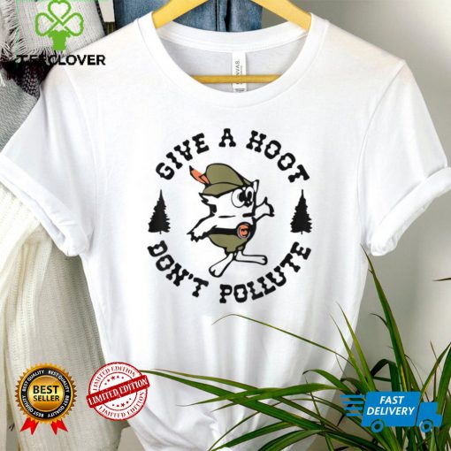 Give a hoot Don’t Pollute Save the Earth vintage Earth Day T Shirt