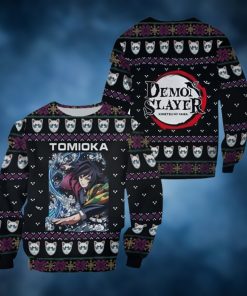 Giyu Tomioka Ugly Christmas Sweater Demon Slayer Anime Xmas Gift
